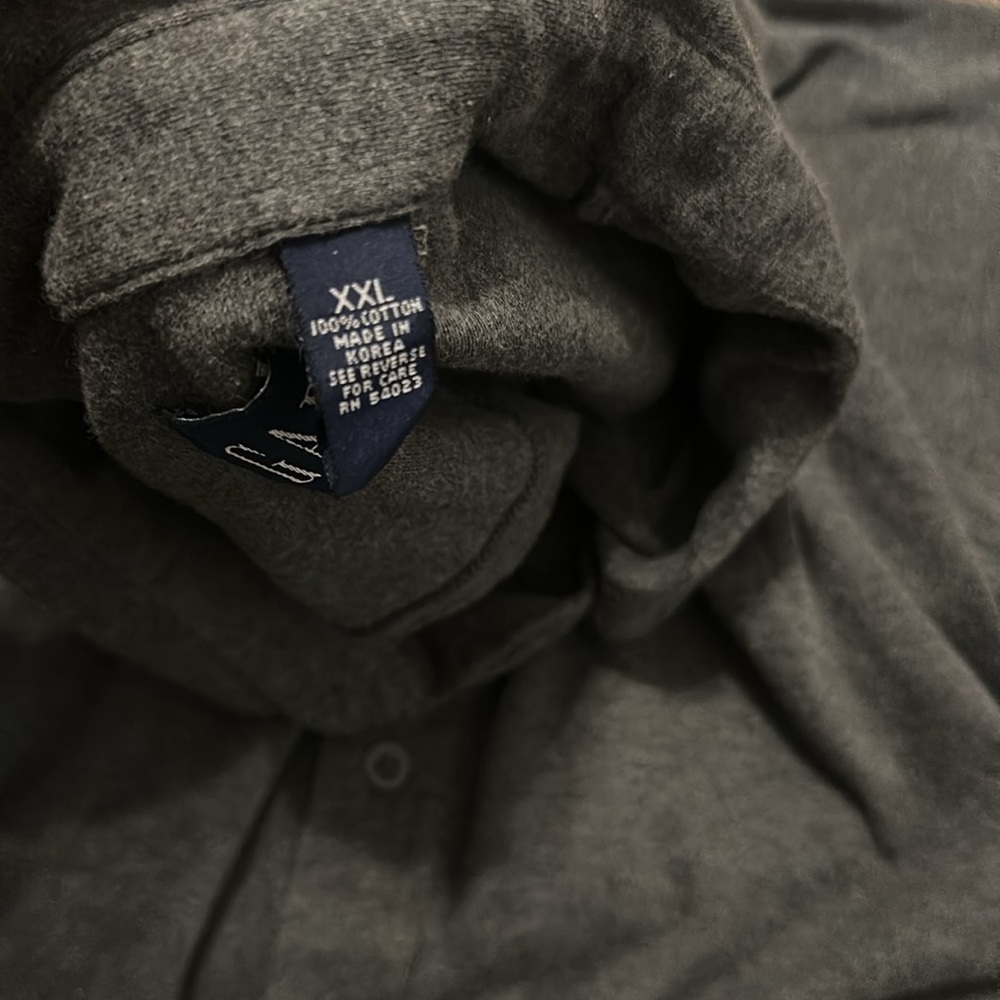 GAP Gray Casual Button Down Shirt XXL - Picture 3 of 4